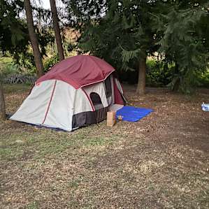 Tent size 10x20 plenty of room