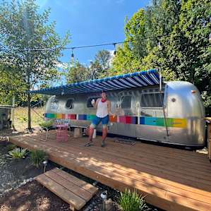 Trout is just about the brightest glamping trailer around!