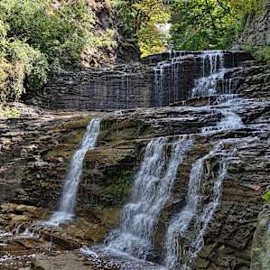 Cascadilla Gorge Trail in Ithaca. Only a short drive from the cabin