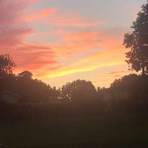 Sunset at the cabin