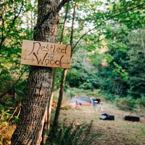 Signage for camp spot