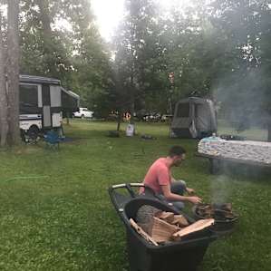 Site 5 or 6, near the swings. It was spacious enough for 2 pop ups and families!
