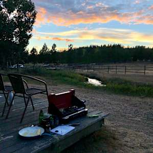 Amazing place to cook dinner along the creek