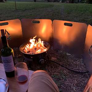 Brought portable propane firepit as there was a fire ban and it worked out great