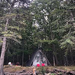 Off-grid Oceanfront A-frame Cabin