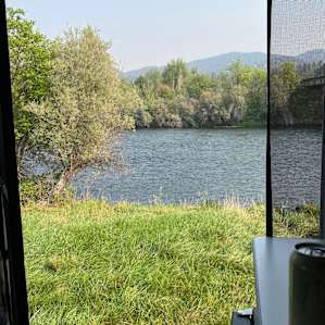 View from the inside the camper