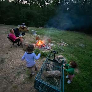 Winding down by the campfire