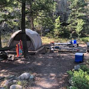 Our campsite setup