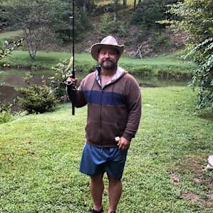 My husband even caught a fish!