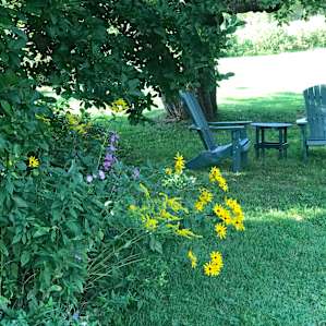 Chairs outside the main Inn.
