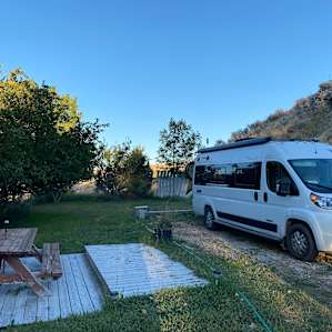 21' Winnebago Travato van. Easy access to water, power and sewer
