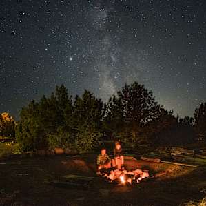 Awesome large fire pit area to enjoy with large groups or just a few and the milky way viewing is spectacular!