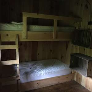 Bunks in the tent