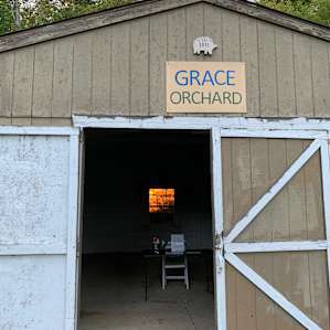 Shed where we picked up our welcome envelopes. We also ran in here when it rained for a little bit.