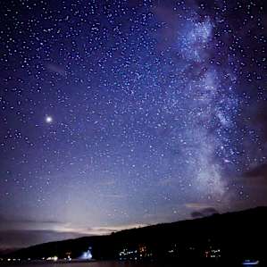 Milky Way over Lake George