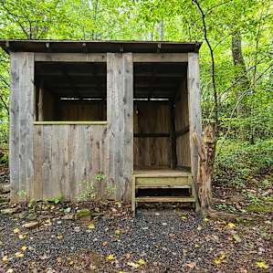 The shelter campsite