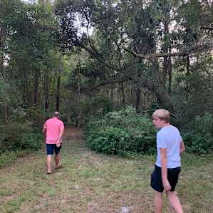 Exploring the property adjacent to Payne’s Prairie