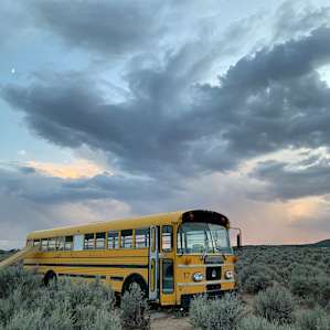Another stunning sunset over the bus.