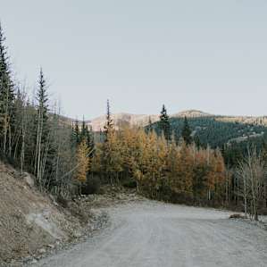 The view coming down the road from the property. So pretty!