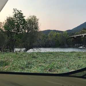 One side was the river