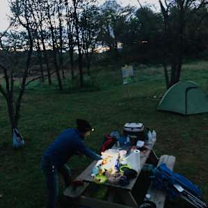 Early morning breakfast prep