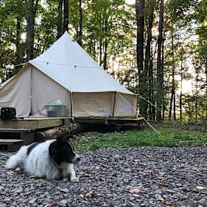 Whole in the wall glamping- site 2