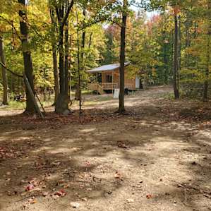 Rustic woods camping