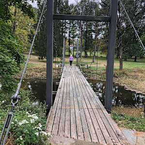 Foot bridge onsite