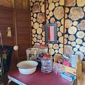 Cute face washing area- everything was sanitized