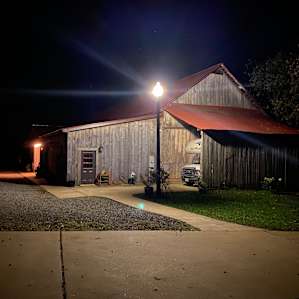 good lighting at night to see from firepit area back to barn and restrooms.