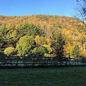 Morning light, taken from our campsite