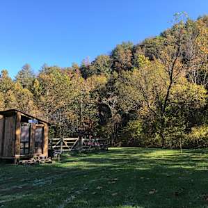 The outhouses