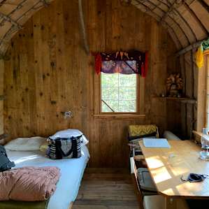 Handmade Hut in the Woods