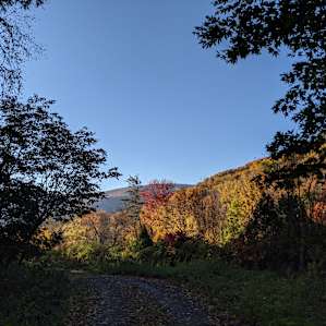 View as you go up to the site