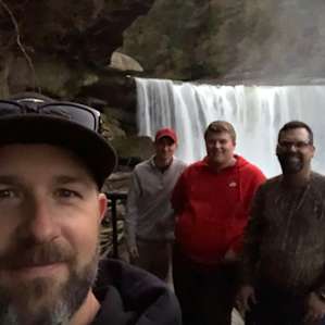 The evening before the river trip we visited Cumberland falls state park. A must see.
