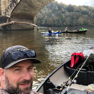 Ending the trip at the takeout point just beyond this beautiful bridge at the falls.
