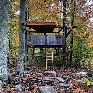 Slept here in October
Without a tent!