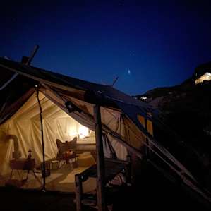 Tents were pretty well spread out!