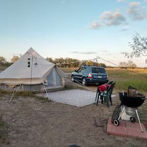 Roughing it at site #3 - the stargazer's suite