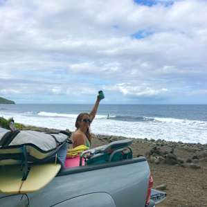 Scores surf for the birthday girl!