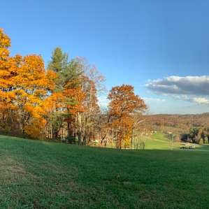 Gorgeous pano view from hilltop