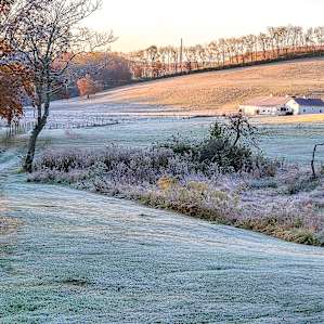 The breath-taking view of Burnhead Grazings on a frosty October morning.