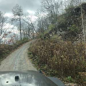 One of the bends in the climb!