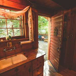 Vintage Trailer in Forest Falls