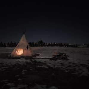 "Circling Crows" Warm Cheyenne Tipi