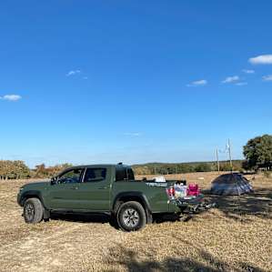 Campsite in the field!