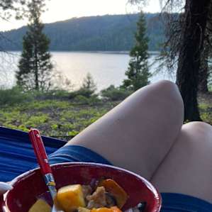 Plenty of trees along the edge of the reservoir for hammocks!