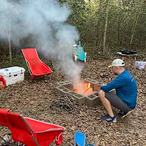 Clear sites with great fire pits.