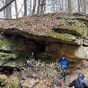 Rock formation adjacent to property very close walk.