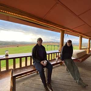 This is an optional stay but we had use of the lodge with primitive camping during our stay